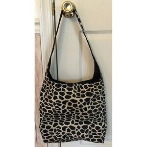 Avon Products Mini Giraffe Print Hobo Tote Bag Magnetic Closure Zipper Pocket!‎